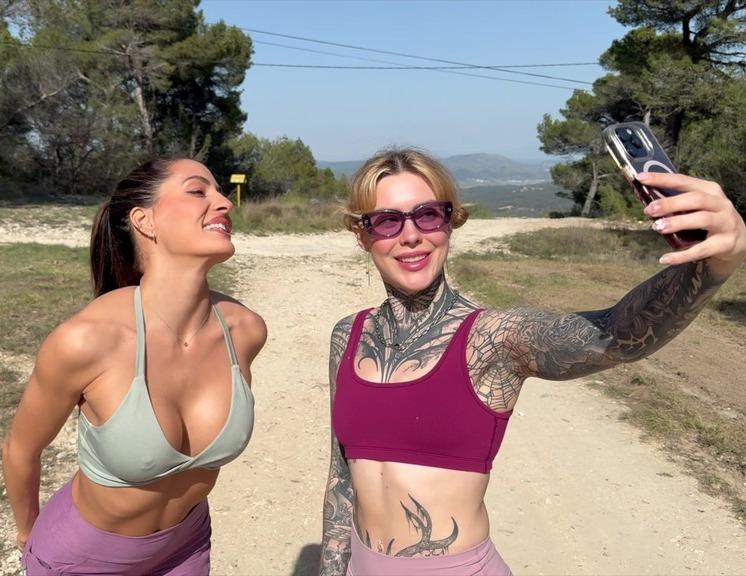 Coco Bae, Pandora Skye - Two Lesbians Caught Sunbathing Naked And Fucked FullHD 1080p/HD 720p