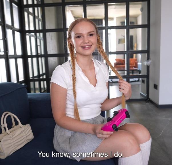 Naughty College Girl Cheats with Friend Instead of Playing Games and Gets Creampie FullHD 1080p/HD 720p