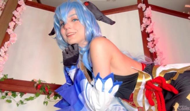 Lina Moore - Ganyu as a real naughty girl FullHD 1080p