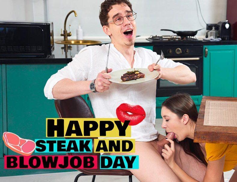 Anastaysha Bee - Steak and Blowjob Day FullHD 1080p/HD 720p